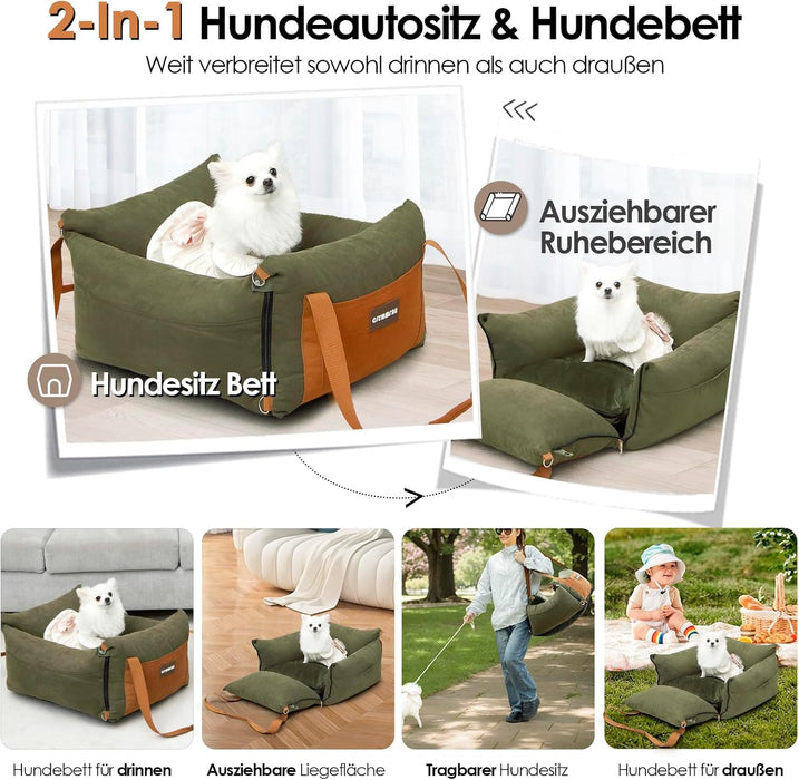 Transportador para automóvel para cães pequenos e médios com menos de 15 kg, removível e lavável - PetDoctors - Loja Online