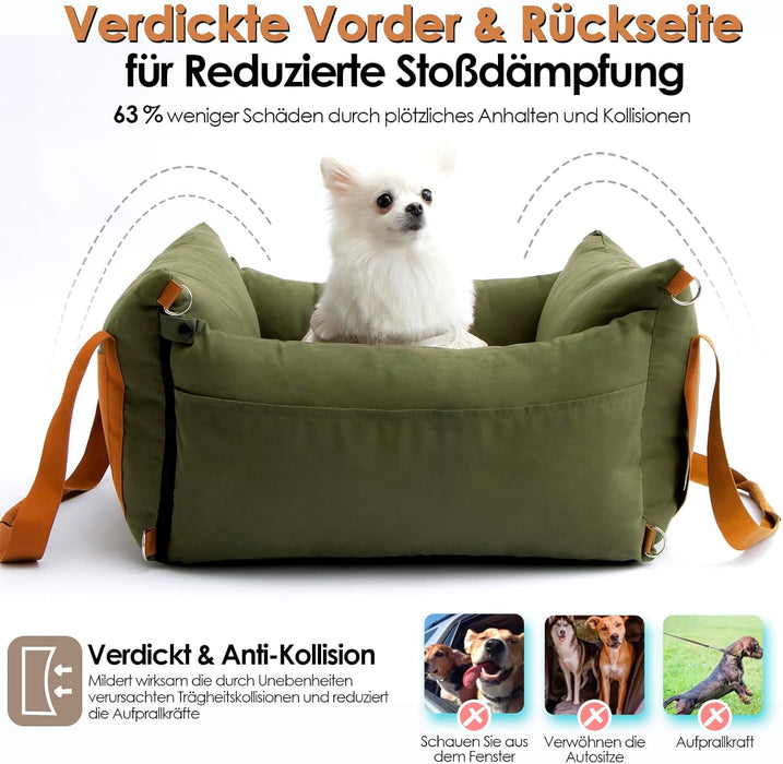 Transportador para automóvel para cães pequenos e médios com menos de 15 kg, removível e lavável - PetDoctors - Loja Online