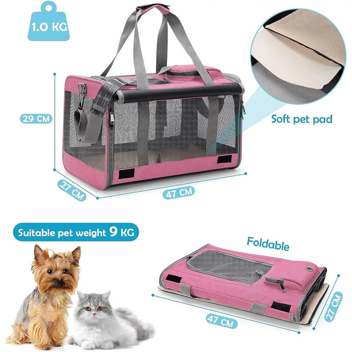 Transportador para cão pequeno ou gato até 9 kg - PetDoctors - Loja Online