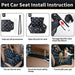 Transportadora de Cães, para carro, dobrável e lavável, com bolso e fecho - PetDoctors - Loja Online