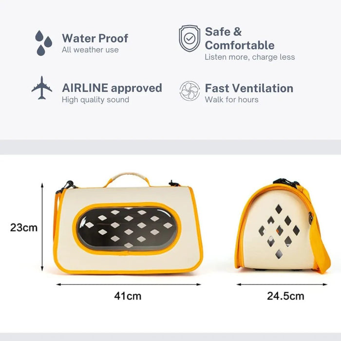 🐱 Transportadora de ombro para Gatos: transparente, leve e ventilada. ✅ Aprovada para Cabine de Avião - PetDoctors - Loja Online