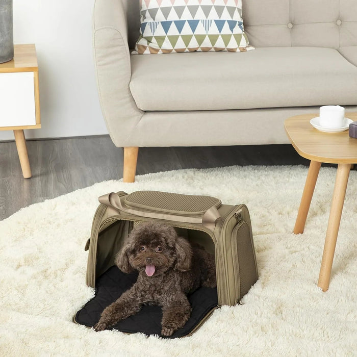 Transportadora para cão ou gato, dobrável, com alça de ombro ajustável - PetDoctors - Loja Online