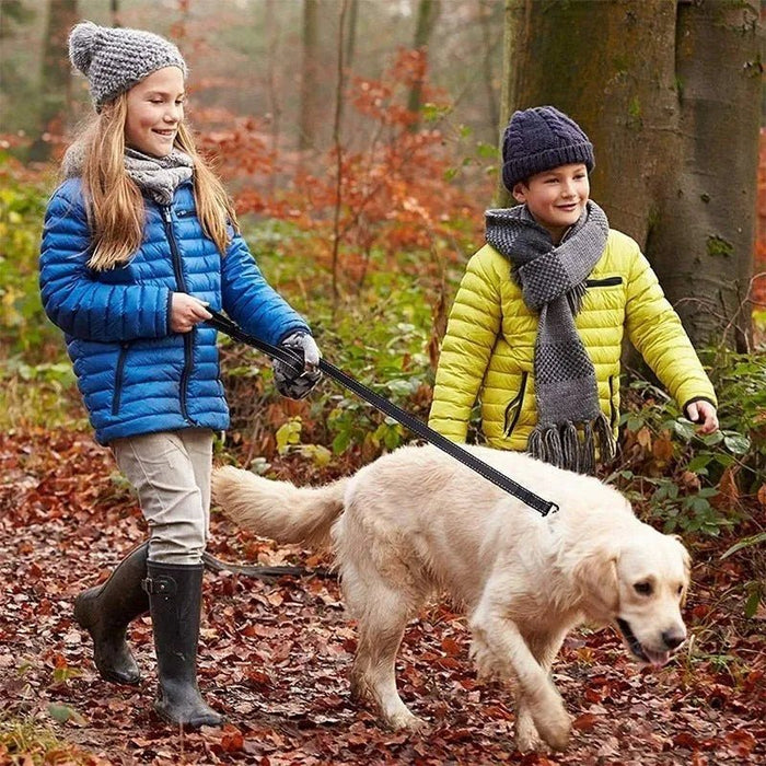 Trela de treino, Reflectora, com duas pegas, para cães - PetDoctors - Loja Online