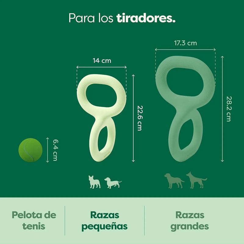 Tug of War - Brinquedo interativo para cães adultos e cachorros, aderência ergonómica, borracha natural - PetDoctors - Loja Online