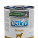 VetLife Canine Diabetic Húmido (6 latinhas de 300 gramas cada) - PetDoctors - Loja Online