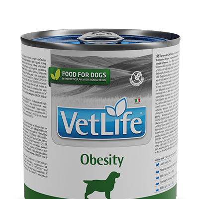 VetLife Canine Obesity Húmido (6 latinhas de 300 gramas cada) - PetDoctors - Loja Online