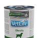 VetLife Canine Obesity Húmido (6 latinhas de 300 gramas cada) - PetDoctors - Loja Online