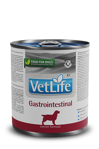 VetLife Gastrointestinal Húmido (6 latinhas de 300 gramas cada) - PetDoctors - Loja Online