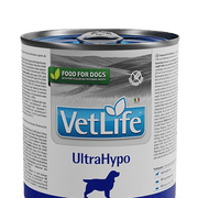VetLife UltraHypo Wet Food Canine (6 latinhas de 300 gramas cada) - PetDoctors - Loja Online