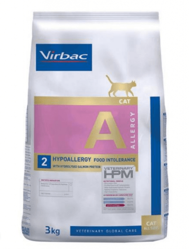 VIRBAC HPM A2 Veterinary Hypoallergy Fish for Cat - Ração para Gatos com Proteína de Salmão - 3 Kg - 7 Kg - 12 Kg - PetDoctors - Loja Online