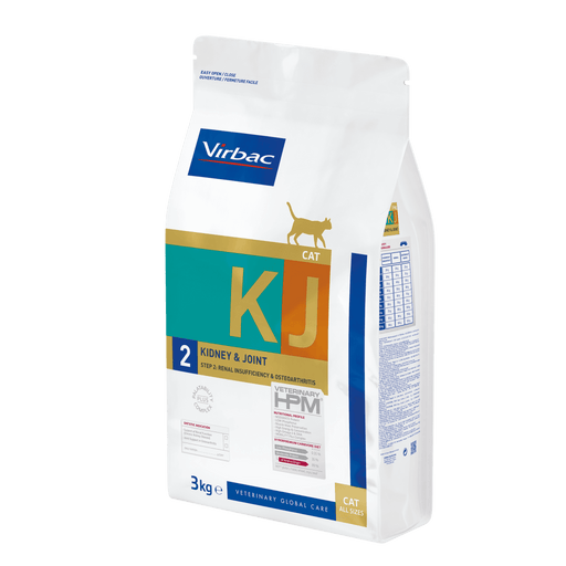 VIRBAC HPM Veterinary KJ2 Cat Kidney & Joint - 1,5 Kg - 3 Kg - PetDoctors - Loja Online