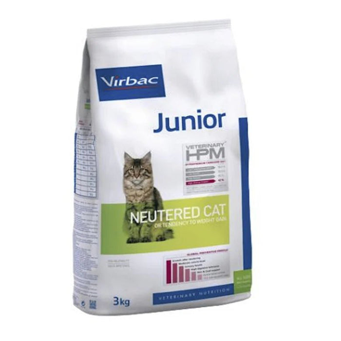 VIRBAC Junior Neutered Hpm ração para gatos (3 Kg) - PetDoctors - Loja Online