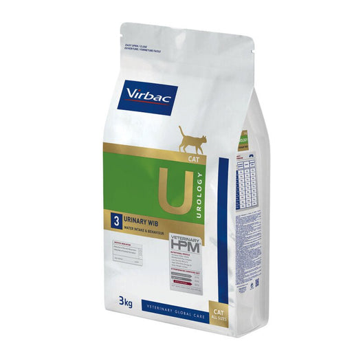 VIRBAC U3 Urinary WIB HPM Ração para Gatos - Sacos de 1,5 Kg e 3 Kg - PetDoctors - Loja Online