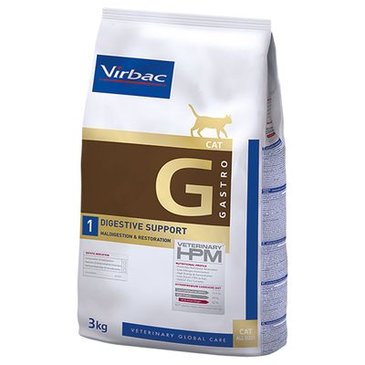 VIRBAC Veterinary HPM Cat Digestive Support G1 para Gatos - Sacos de 1,5 Kg e 3 Kg - PetDoctors - Loja Online