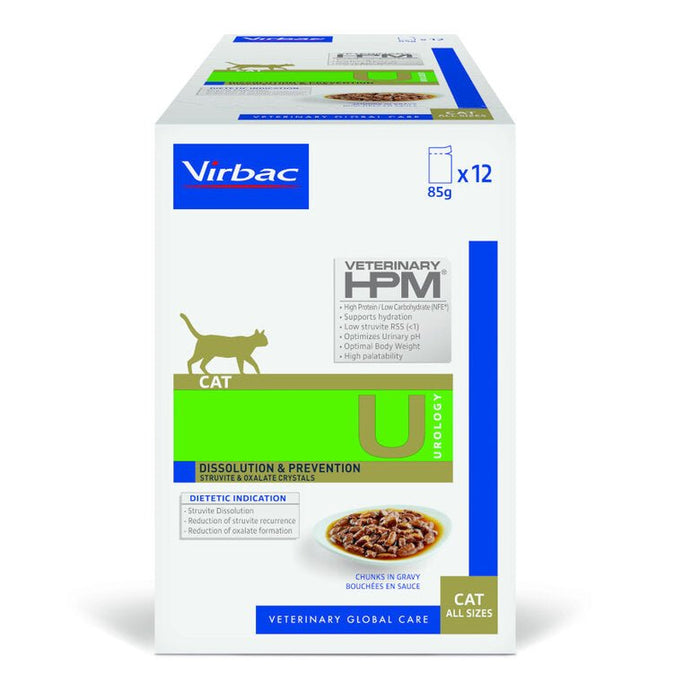 VIRBAC WET Dissolution & Prevention HPM Ração Húmida para Gatos - 12 Saquetas de 85 gramas - PetDoctors - Loja Online