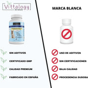 VITTALOGY Condroprotetor para cães. Anti - inflamatório natural com colagénio, condroitina, hialurónico e açafrão. Complemento alimentar para quadris, articulações e cartilagens (120 cápsulas) - PetDoctors - Loja Online