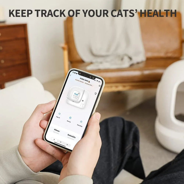 WC / Sanitário para gatos com auto - limpeza xSecure /eliminação de odores /App Controlo automático para vários gatos - PetDoctors - Loja Online