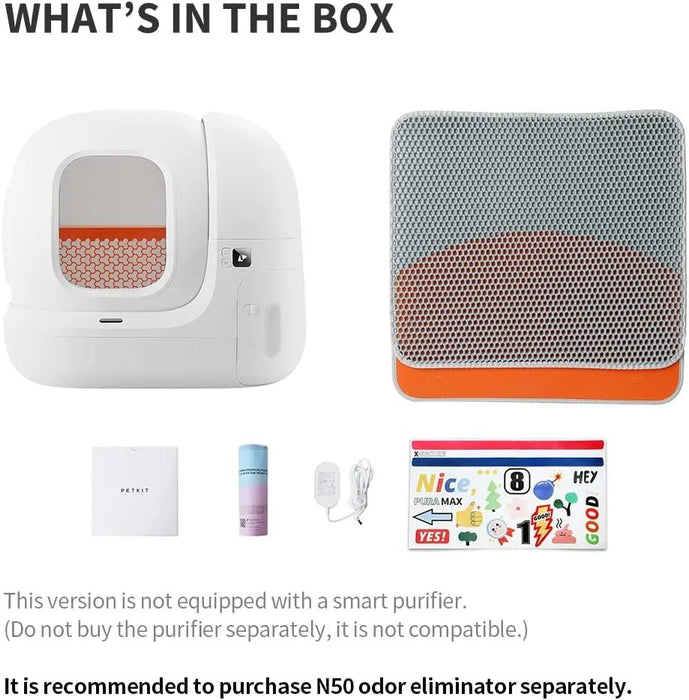 WC / Sanitário para gatos com auto - limpeza xSecure /eliminação de odores /App Controlo automático para vários gatos - PetDoctors - Loja Online