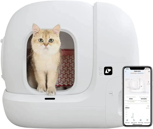WC / Sanitário para gatos com auto - limpeza xSecure /eliminação de odores /App Controlo automático para vários gatos - PetDoctors - Loja Online