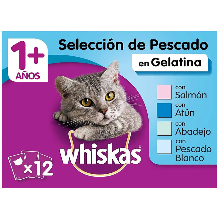 Whiskas Comida Húmida para Gatos Selecção Júnior - Carnes em Gelatina, Multipack - PetDoctors - Loja Online