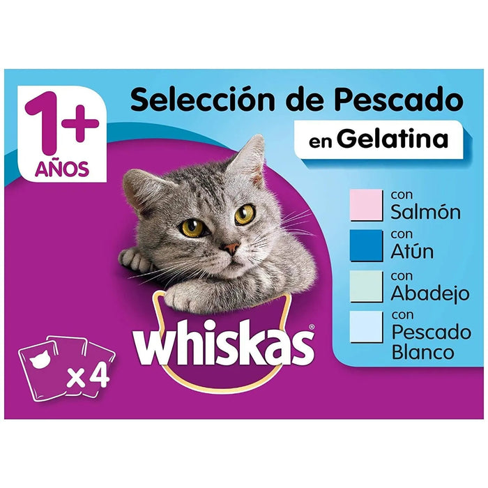 Whiskas Comida Húmida para Gatos Selecção Júnior - Carnes em Gelatina, Multipack - PetDoctors - Loja Online