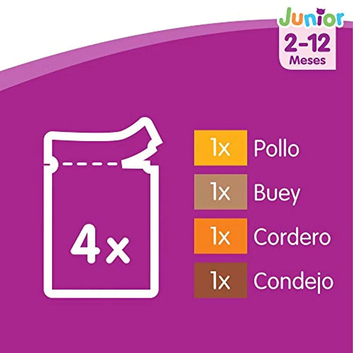 Whiskas Comida Húmida para Gatos Selecção Júnior - Carnes em Gelatina, Multipack - PetDoctors - Loja Online