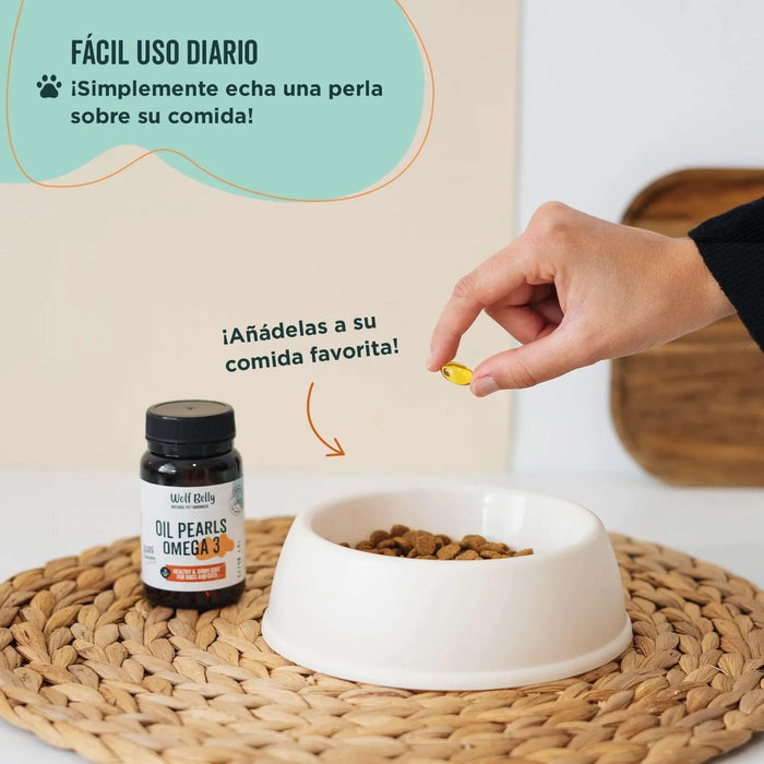 Wolf Belly Cápsulas óleo de peixe para cães e gatos, 100% natural (60 cápsulas) Ômega 3 cães, anti - inflamatório para cães, pele mais saudável e brilhante, óleo de sardinhas para gatos - PetDoctors - Loja Online