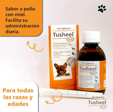 Xarope para Tosse em Cães e Gatos | Tusheel Vet 150ml | Heel - PetDoctors - Loja Online