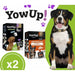 YowUp! Yogurt para cães: Snacks deliciosos naturais e saudáveis para o seu Pet - 3 sabores disponíveis (6 unidades) (3 natural + 3 frango) - PetDoctors - Loja Online