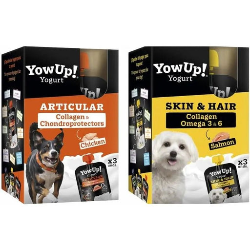 YowUp! Yogurt para cães: Snacks deliciosos naturais e saudáveis para o seu Pet (6 unidades) (3 frango + 3 salmão) - PetDoctors - Loja Online