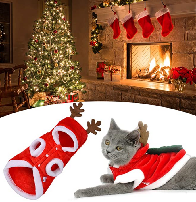 Conjunto Roupa de Natal para cão ou Gato ( 4 tamanhos) - PetDoctors - Loja Online