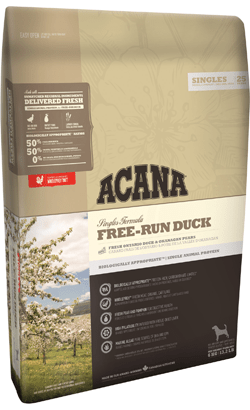 Acana Singles Dog Free-Run Duck | 2 kg | 6 kg | 11,4 kg - PetDoctors - Loja Online