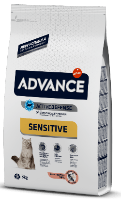 Advance Cat Adult Sensitive | Salmon & Rice | 1,5 kg | 3 kg | 10 kg - PetDoctors - Loja Online