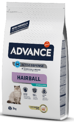 Advance Cat Sterilized Hairball | Turkey & Barley | 1,5 kg | 3 kg | 10 kg - PetDoctors - Loja Online
