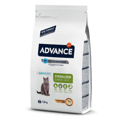 Advance Cat Young Sterilized | Chicken & Rice | 1,5 kg - PetDoctors - Loja Online