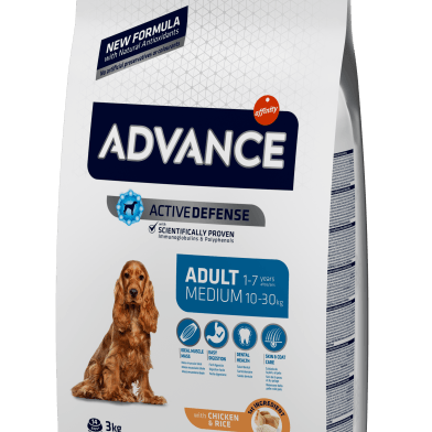 Advance Dog Medium Adult Light Frango com Arroz (Chicken & Rice) - PetDoctors - Loja Online