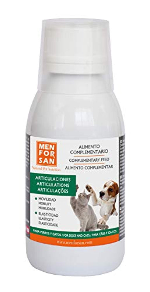 Alimento complementar líquido para cães e gatos para as articulações | MENFORSAN | Suplemento que melhora problemas e infeções articulares (120 ml) - PetDoctors - Loja Online