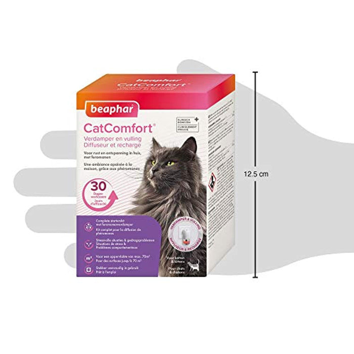 Beaphar – Catcomfort – Difusor eléctrico de feromonas para Gatos – Reduz o stress sem dependência nem sonolência – 1 Difusor e 1 Recarga de 48 ml - PetDoctors - Loja Online