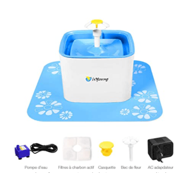 Bebedouro Automático / Fonte para Gatos e Cães (2,5 Litros) - 3 Modos de fluxo ajustável e com filtros - PetDoctors - Loja Online