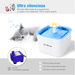 Bebedouro Automático / Fonte para Gatos e Cães (2,5 Litros) - 3 Modos de fluxo ajustável e com filtros - PetDoctors - Loja Online