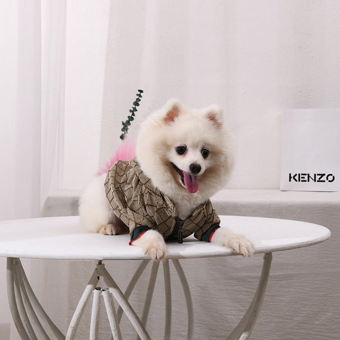 Blusão Designer com Zipper - Quente e Confortável - Para Cães de Raças Pequenas e Médias - PetDoctors - Loja Online
