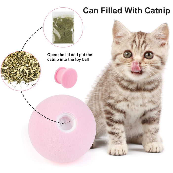 Bola Interativa para Gatos, com Catnip - Brinquedo com diferentes sons (Rã, Grilo, Pássaro) - PetDoctors - Loja Online