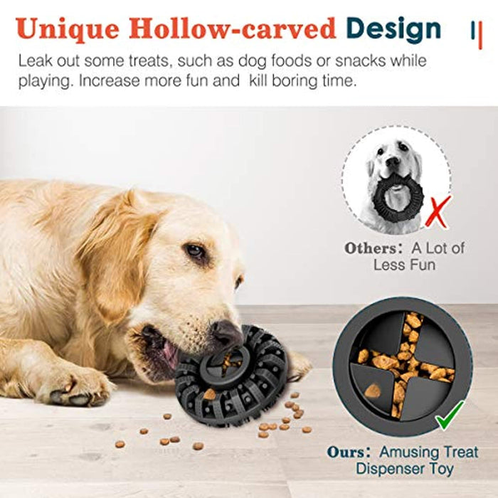 Brinquedo "Pneu" Resistente, Dispensador de Biscoitos, Limpador de dentes para Cães Grandes e Médios - PetDoctors - Loja Online