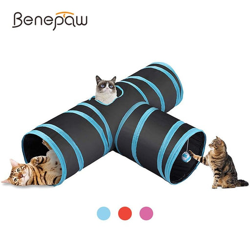 Brinquedo / Túnel com 3 Entradas para Gatos (Portátil) - PetDoctors - Loja Online