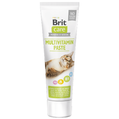 Brit Care Cat Paste Multivitamin | 100 g - Alimento Complementar para Gatos Adultos - PetDoctors - Loja Online