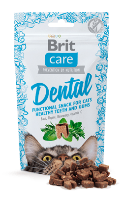 Brit Care Cat Snack Dental | 50 gramas - PetDoctors - Loja Online