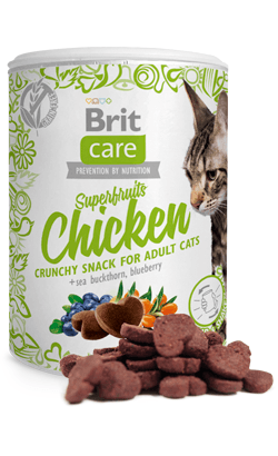 Brit Care Cat Snack Superfruits Chicken | 100 gramas | Snack para Gatos Adultos - PetDoctors - Loja Online