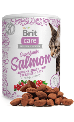 Brit Care Cat Snack Superfruits Salmon | 100 gramas | Snack de Salmão para Gatos - PetDoctors - Loja Online