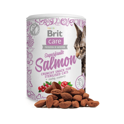 Brit Care Cat Snack Superfruits Salmon | 100 gramas | Snack de Salmão para Gatos - PetDoctors - Loja Online
