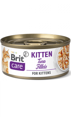 Brit Care Cat Tuna Fillets for Kittens | Wet (Lata) | 6 Latas x 70 gramas | Alimento Filetes de Atum para Gatinhos - PetDoctors - Loja Online